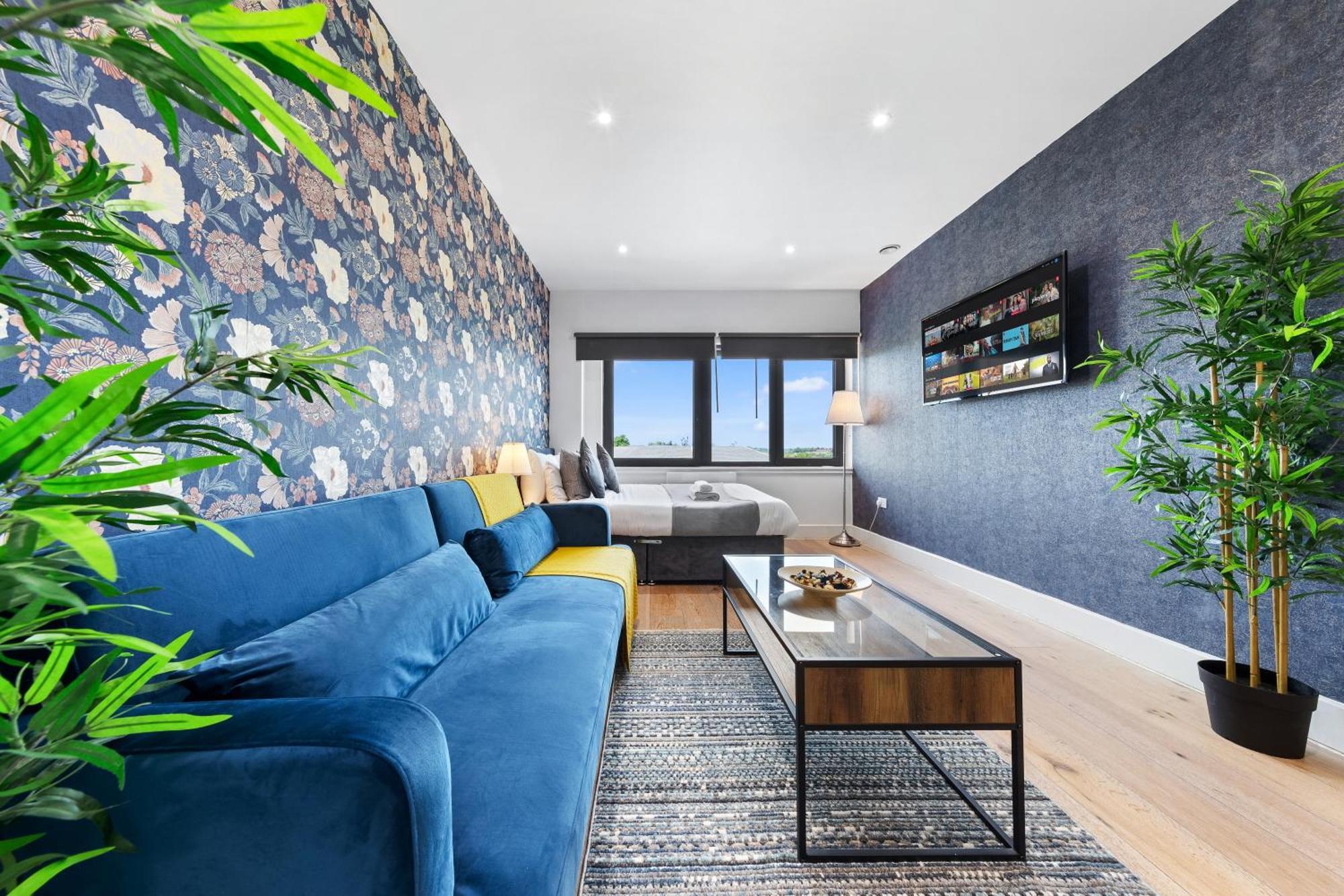 Modern One Bedroom Flat - Sleeps 5 -Near Heathrow - London Ub3 Kültér fotó