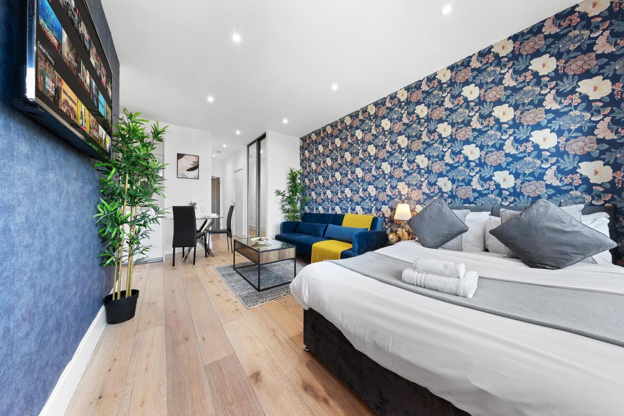 Modern One Bedroom Flat - Sleeps 5 -Near Heathrow - London Ub3 Kültér fotó