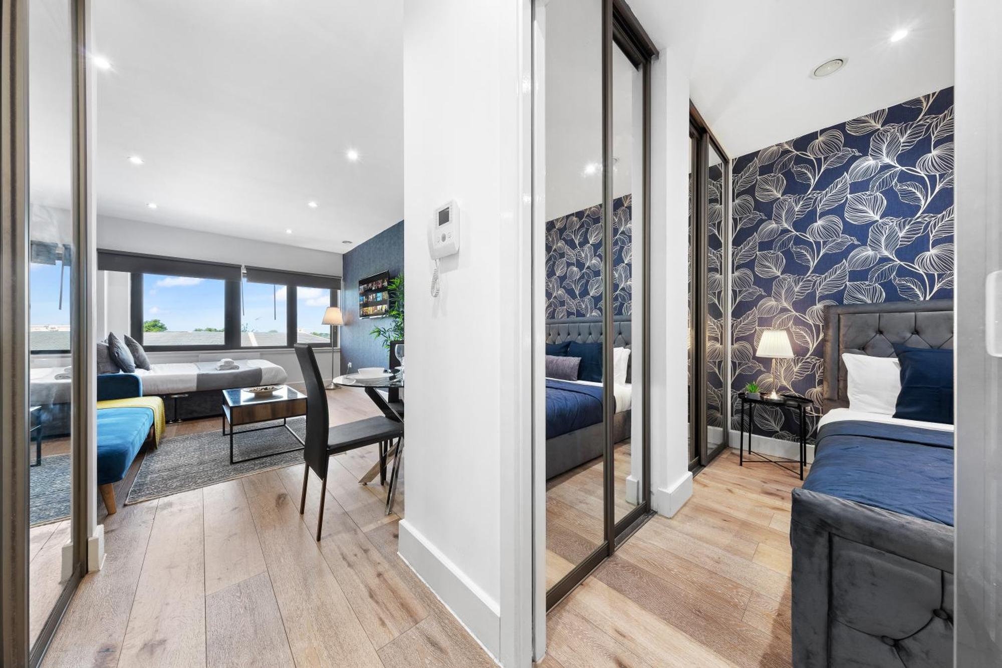 Modern One Bedroom Flat - Sleeps 5 -Near Heathrow - London Ub3 Kültér fotó